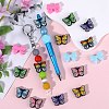 16Pcs 8 Styles Food Grade Silicone Focal Beads SIL-SZ0002-22-4