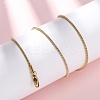 304 Stainless Steel Round Snake Chain Necklaces NJEW-T016-19G-1