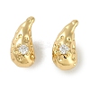 Brass Micro Pave Cubic Zirconia Charms KK-P283-27A-G-1