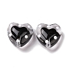 Glass Heart Beads GLAA-D005-01F-2