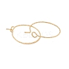 Ion Plating(IP) 316 Surgical Stainless Steel Hoop Earrings Findings X-STAS-D183-02G-01-2