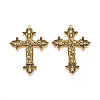 Tibetan Style Alloy Big Pendants TIBEP-A20541-AG-LF-1