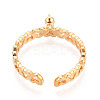Heart Brass & Enamel Cup Peg Ring Settings KK-N274-17G-3