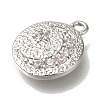 Brass Micro Pave Cubic Zirconia Pendants KK-U038-08P-2
