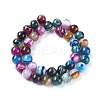 Natural Striped Agate/Banded Agate Beads Strands G-G582-10mm-46-2