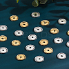 80Pcs 2 Colors Tibetan Style Alloy Spacer Beads FIND-LP0001-51-3