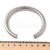304 Stainless Steel Cuff Bangles for Men Women LS-BJEW-Q042-06P-3