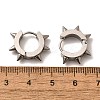 Tarnish Resistant 201 Stainless Steel Spike Hoop Earrings with 304 Stainless Steel Pins EJEW-A098-04P-3