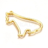 Zinc Alloy Open Back Bezel Pendants PALLOY-D199-12G-2