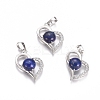 Natural Lapis Lazuli Pendants G-L512-O07-1