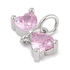 Rack Plating Brass Micro Pave Cubic Zirconia Links KK-Q028-14P-2