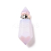 Faceted Glass Perfume Bottle Pendants GLAA-G080-01J-P-1