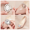 2 Pairs 2 Style Glass Rhinestone Shoe Decorations AJEW-AR0001-78B-4