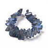Natural Quartz Crystal Points Beads Strands G-K181-B17-2