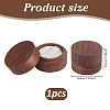2-Slot Round Wood Ring Storage Boxes CON-HY0001-05D-2