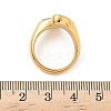 304 Stainless Steel with Clear Cubic Zirconia Cuff Rings for Women RJEW-G359-01G-3