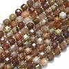 Natural Gold Sunstone Beads Strands G-K389-A51-01-1