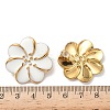 304 Stainless Steel Flower Stud Earrings LS-EJEW-A147-01G-3