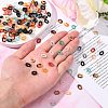 560Pcs 7 Colors Opaque Acrylic Linking Rings SACR-CJ0001-18-4
