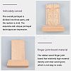 Natural Solid Wood Carved Onlay Applique Craft WOOD-WH0104-39-4