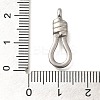 Anti-Tarnish 304 Stainless Steel Eye Clasps for Hook Clasps STAS-I321-72P-3