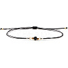 Natural Gemstone & Glass Beaded Braided Bead Bracelets WW1419-4-1