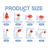 32Pcs 8 Style Luminous Mushroom Resin Display Ornaments DJEW-TA0001-02-4