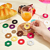 24Pcs 2 Style 12 Colors Felt Wine Glass Charms AJEW-BC0003-68-3
