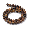 Natural Tiger Eye Round Bead Strands LS-G-T055-6mm-04-2