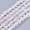 Natural White Agate Round Beads Strand X-G-L084-4mm-14-1