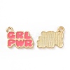 Alloy Enamel Charms ENAM-G201-01LG-B-2