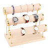 3-Tier T Bar Velvet Bracelet Display Stands BDIS-WH0006-006A-1