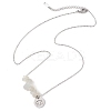 Natural White Moonstone Chip & Constellation Pendant Necklaces NJEW-JN05084-04-4