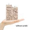Wood Candle Holder AJEW-WH0268-002-5