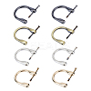 8Pcs 4 Colors Alloy D-Ring Anchor Shackle Clasps FIND-DC0005-59-1