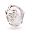 Natural Baroque Pearl Ring PEAR-N020-06Z-2