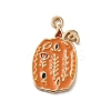 Thanksgiving Day Golden Tone Alloy Enamel Pendants ENAM-M002-01C-G-1