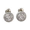 Rack Plating Brass Micro Pave Cubic Zirconia Earrings EJEW-I304-19P-2