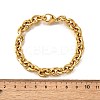 304 Stainless Steel Cable Chain Bracelets for Women LS-BJEW-Q050-01B-G-3