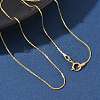 1/20 14K Gold Filled Boston Link Chain Necklaces for Women Men NJEW-Z068-06G-1