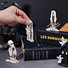 3Pcs 3 Styles Resin Skeleton Home Display Decorations DJEW-WH0103-007-4