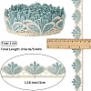 6Yards Polyester Wavy Lace Trim Ribbon SRIB-GF0001-45C-2