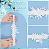 3D Flower Polyester Lace Elastic Bridal Garters AJEW-WH0470-03A-5