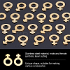 40Pcs 2 Style 304 Stainless Steel Charms STAS-UN0029-04-4