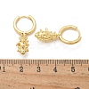 Brass Cubic Zirconia Hoop Earrings EJEW-Q015-01G-A-3
