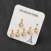 Ion Plating(IP) 304 Stainless Steel Ear Plugs Gauges EJEW-H012-16G-1