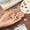 16Pcs 4 Styles Graduation Season Alloy Enamel Pendants FIND-TA0005-01-5
