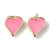 Eco-Friendly Rack Plating Brass Enamel Pendants KK-F848-02G-04-2