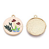 Autumn Theme Rack Plating Alloy Enamel Pendants LS-X-ENAM-N055-085-1