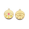 304 Stainless Steel Enamel Pendants STAS-N092-143A-1